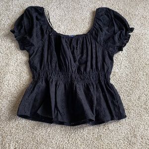 Never worn black lace shirt
